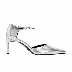 Zara Silver Women's Ankle Strap Heels Size 41/10